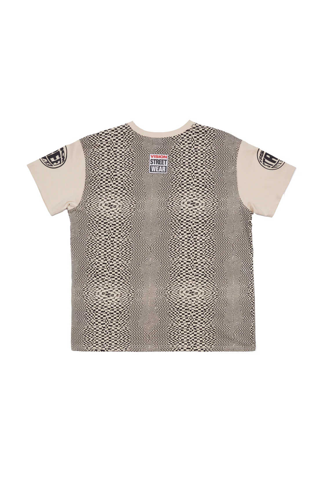Broken Check T-Shirt - Bone - Image 8