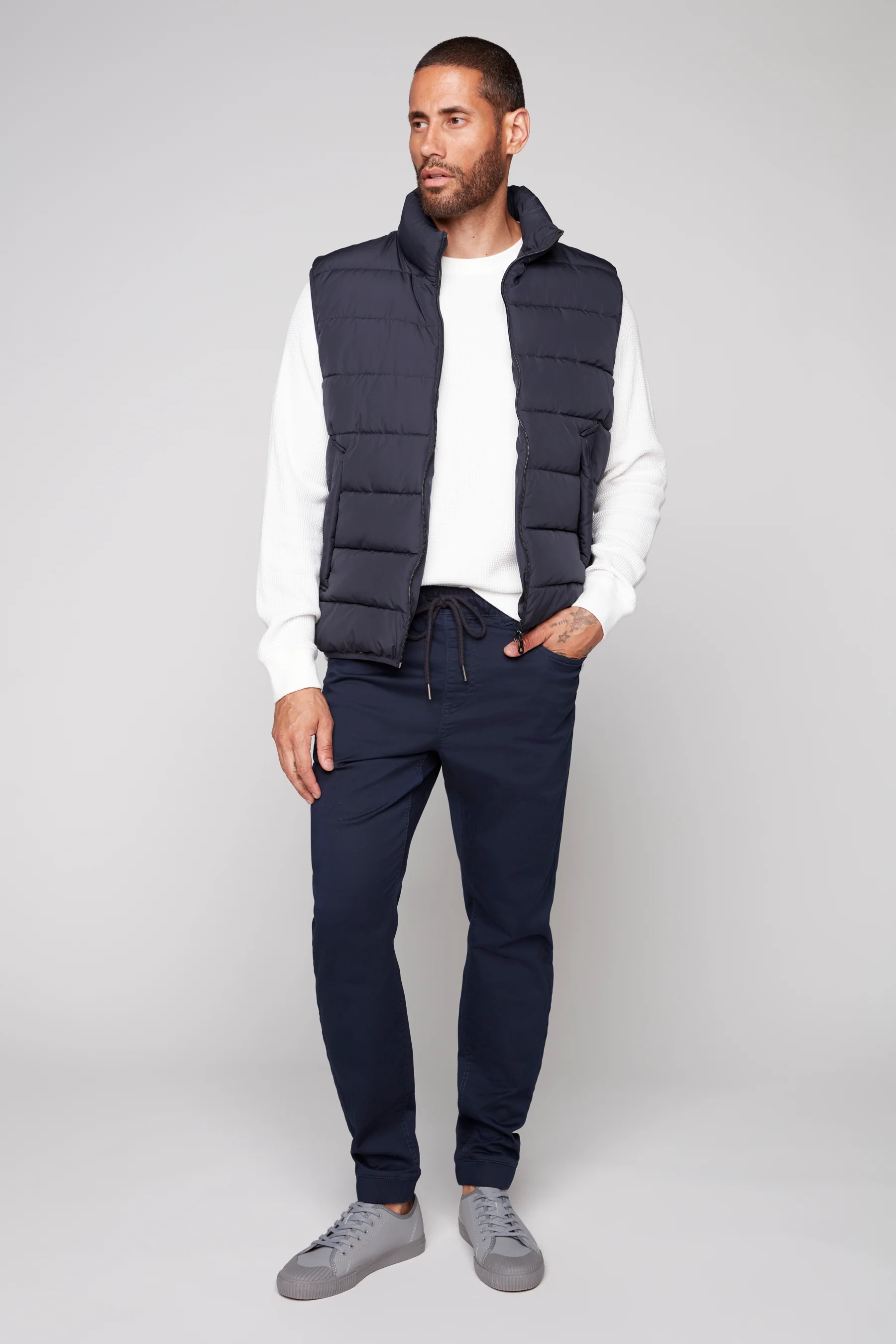 JAGGER - 5 Pocket Soft French Terry Classic Jogger - Navy
